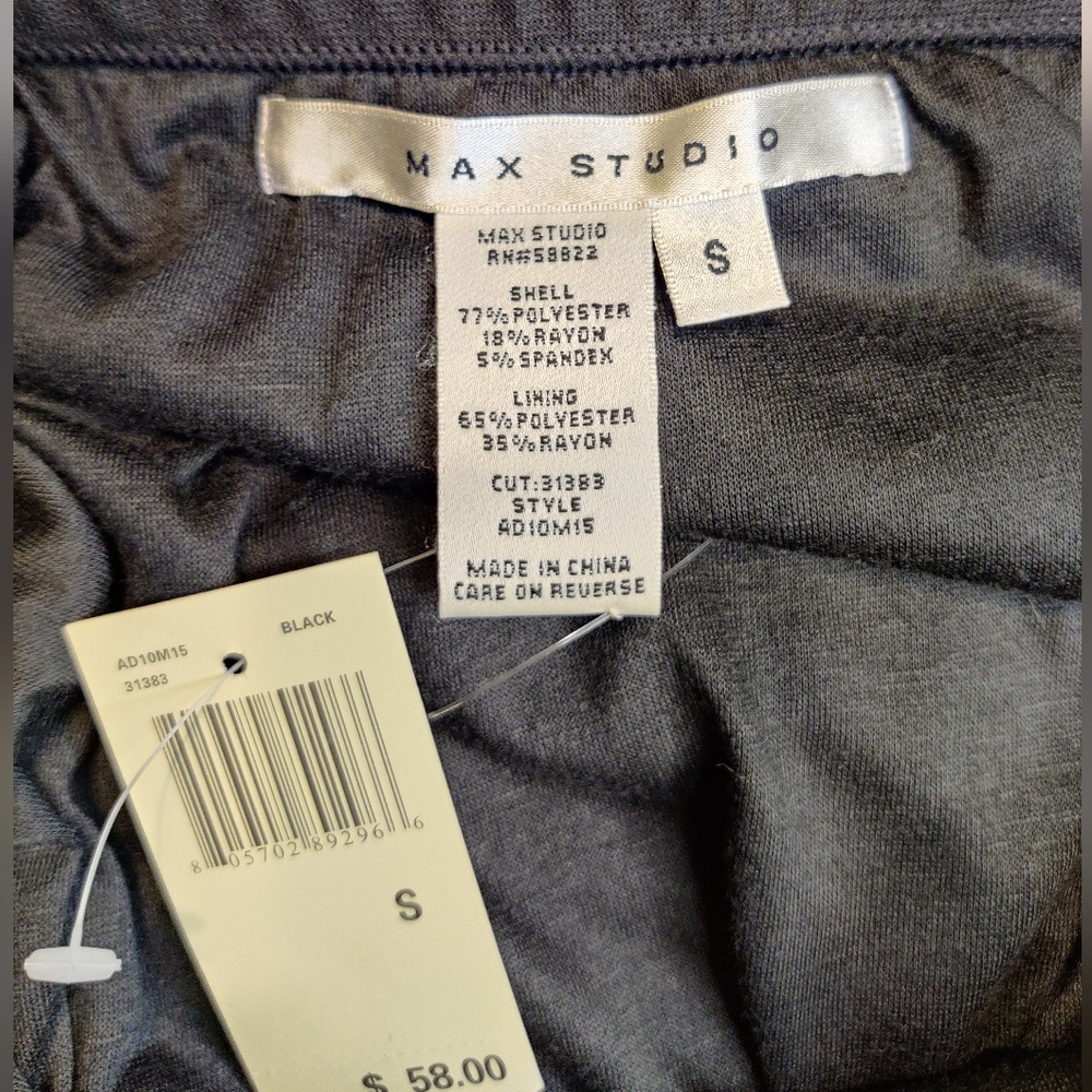 NWT Max Studio Black Ruffle Skirt Size Small - Picture 3 of 3